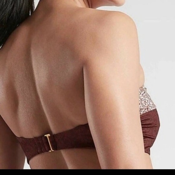 NWT athleta aqualux batik bandeau bikini top - Picture 3 of 10